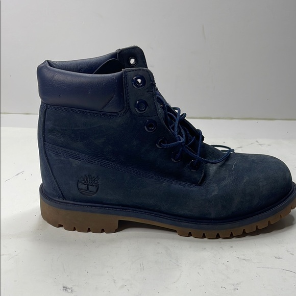 Timberland Blue and Brown High-Top Boots - Picture 1 of 6